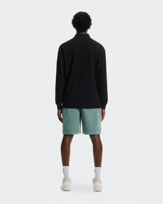 Men's Courtside Long-T Polo Black | Eclipse - US 7279