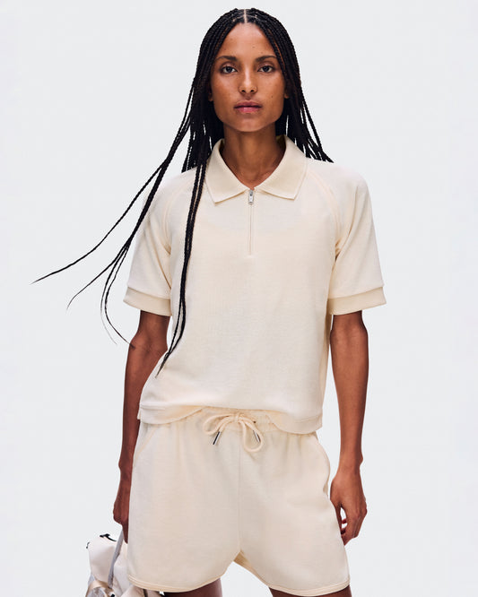 Women's Courtside Polo Terry Chantilly - US 9418