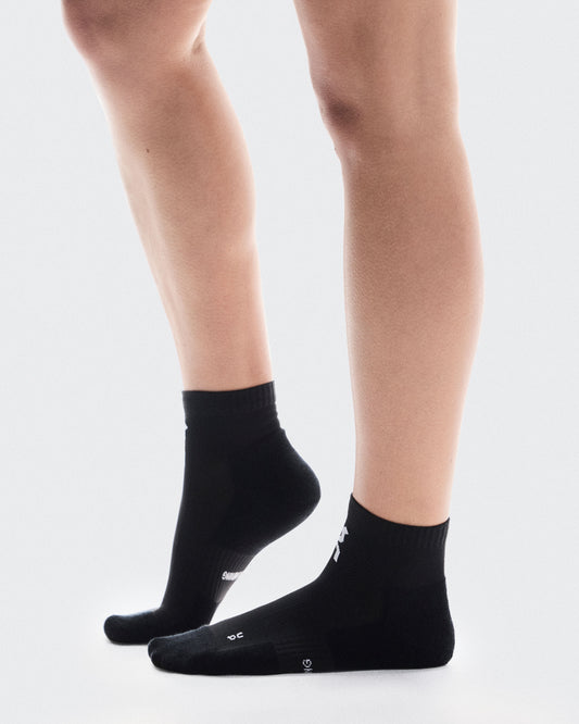 Core Run Sock Mid 2P Black - US 0145