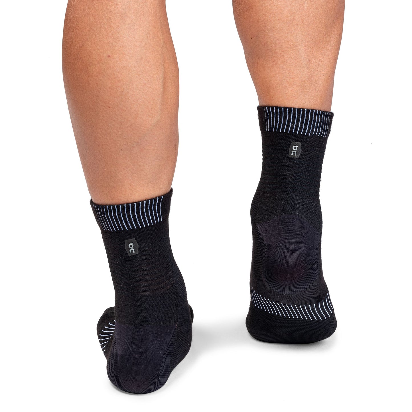 Men's Ultralight Mid Sock Black | White - US 8220
