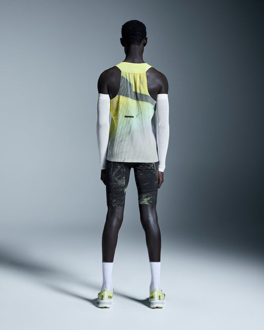 Men's Race Tights Half Black | Limelight - US 1779