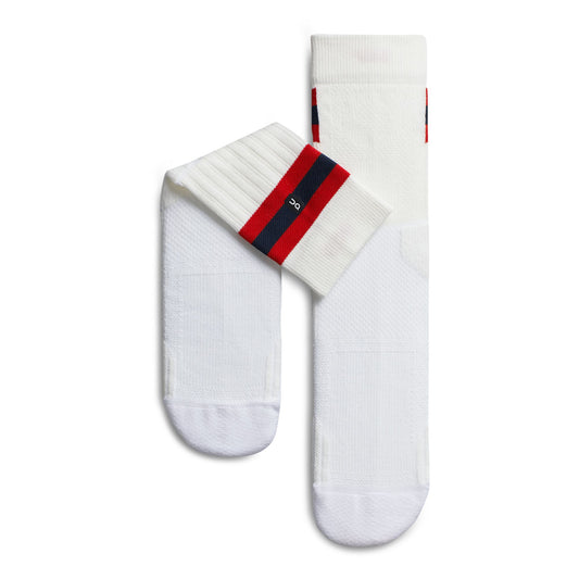 Women's Tennis Sock White | Red - US 3077