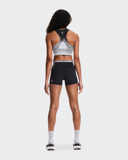 Women's Zero Crop White | Black - US 5875