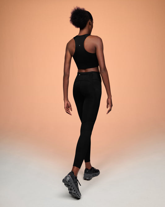 Women's Race Crop Black | Eclipse - US 4691