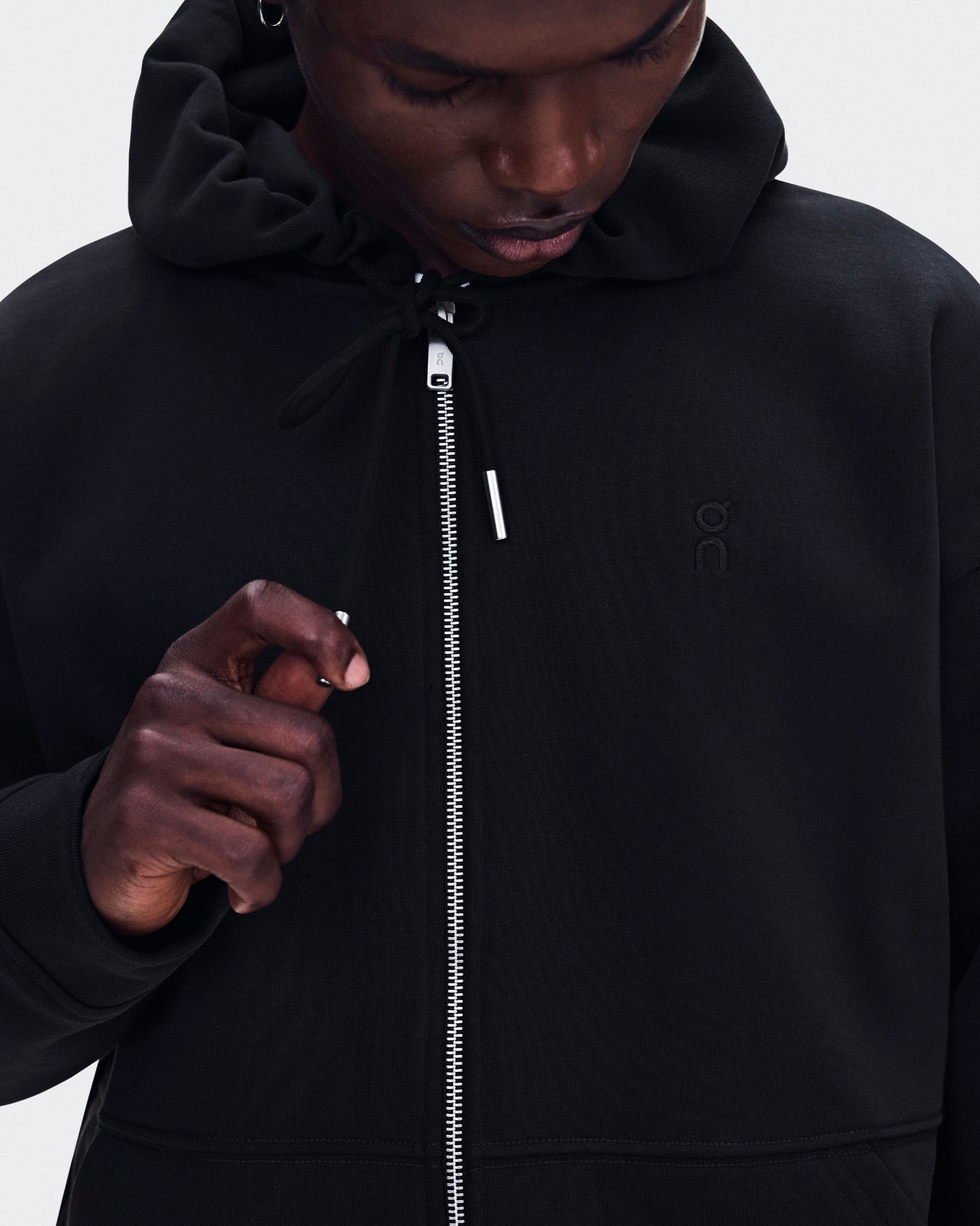 Men's Club Collective Full Zip Hoodie Black - US 7212