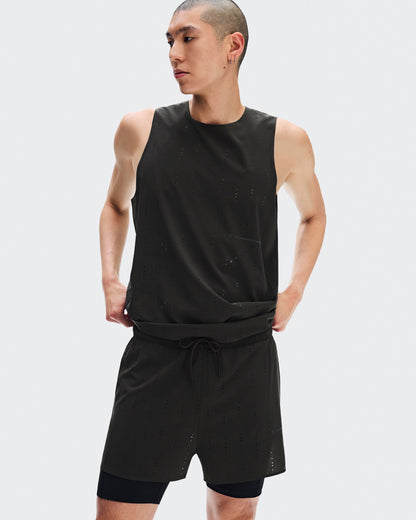 Men's Zero 2-in-1 Shorts PAF Molasses | Black - US 7621