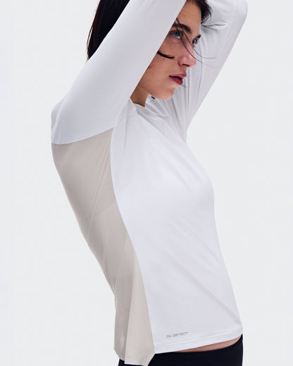 Women's Performance Long-T White | Silver - US 0134