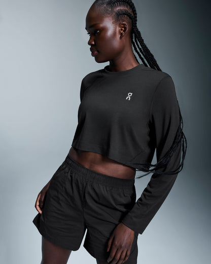 Women's Active Long-T Crop Black - US 6365