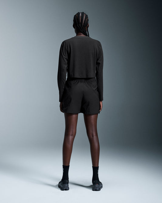 Women's Active Long-T Crop Black - US 6365