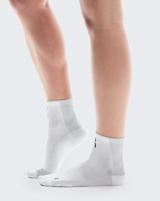 Performance Run Sock Mid White | Glacier - US 7662