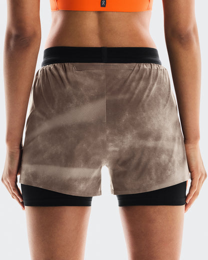 Women's 3" Performance Shorts AOP Cinder | Black - US 7667