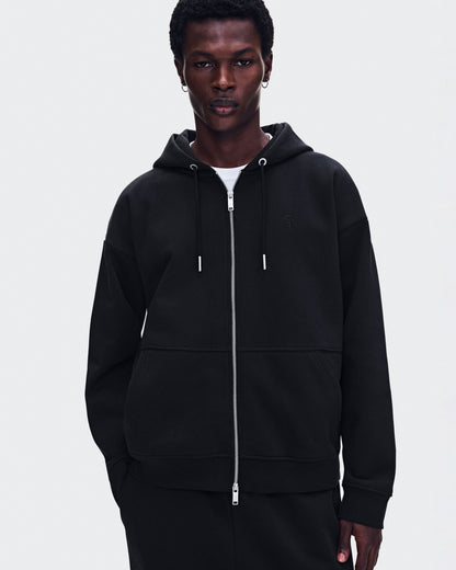 Men's Club Collective Full Zip Hoodie Black - US 7212