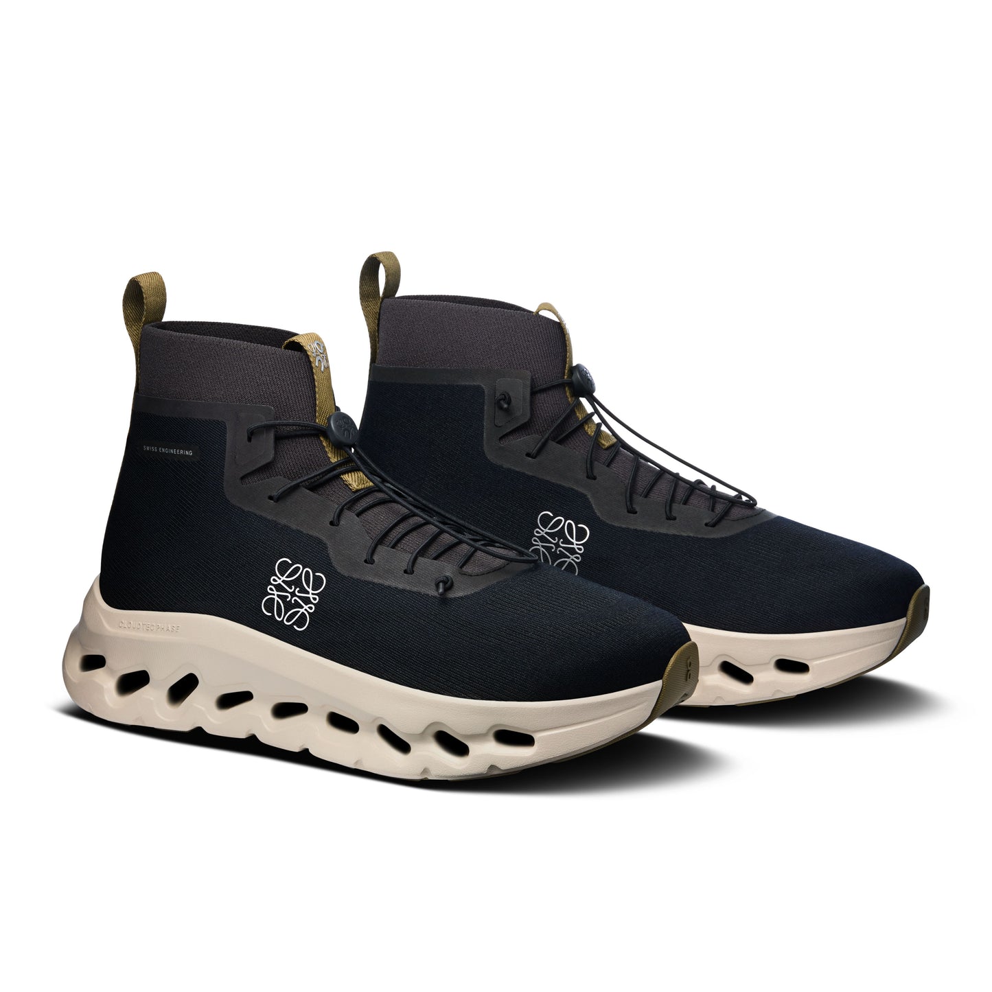 Men's Cloudtilt Hi LOEWE Black | Oatmeal | Olive - US 4314