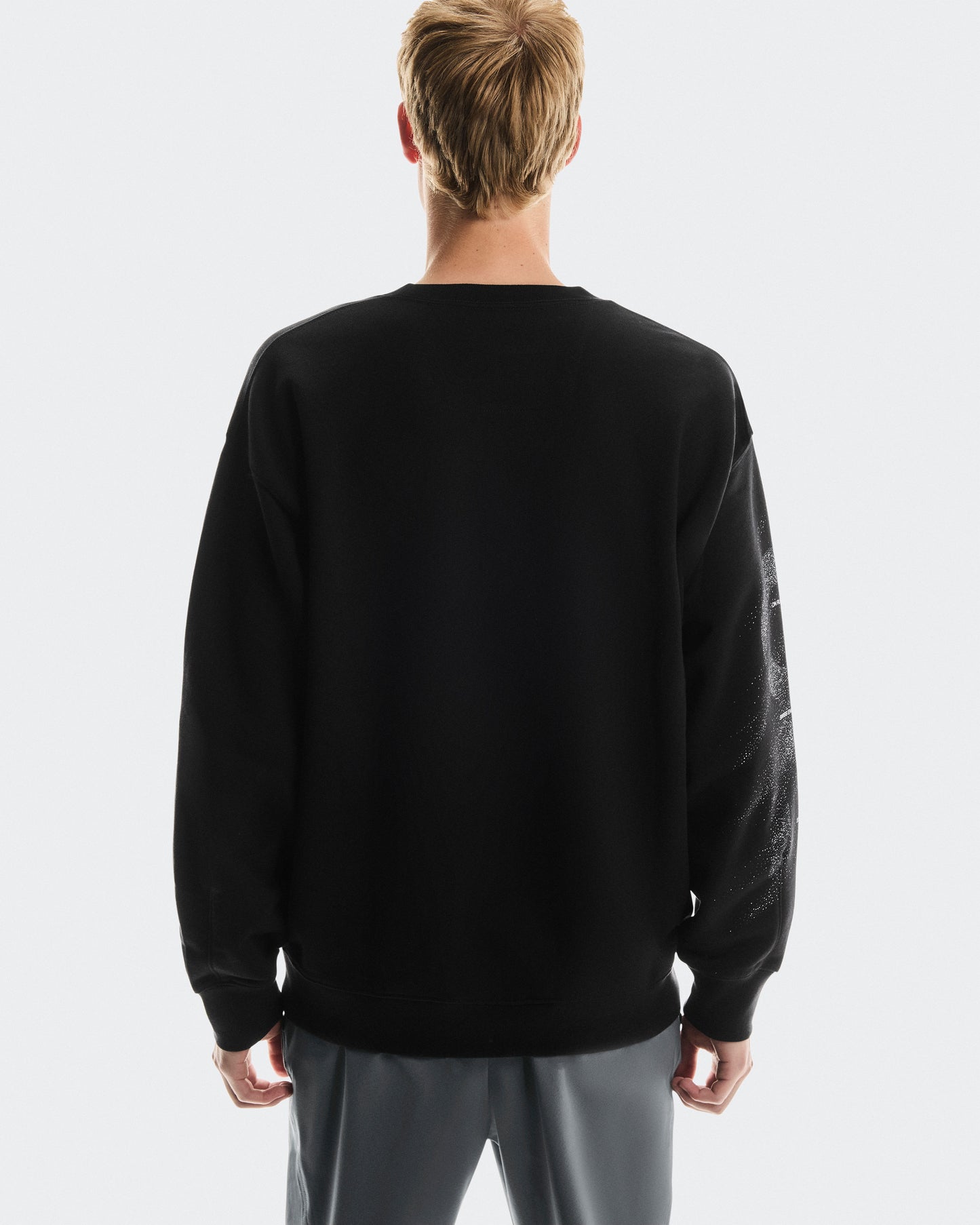 Men's Club Crew Graphic Black | Olive - US 4771