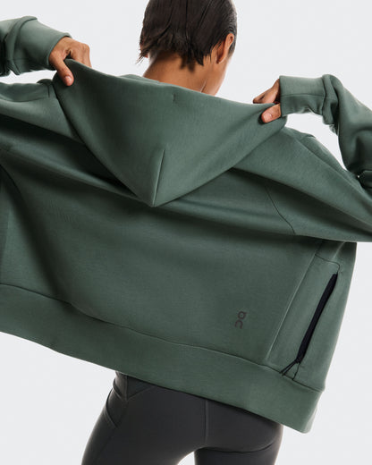 Women's Focus Tech Zip Hoodie Olive - US 3230