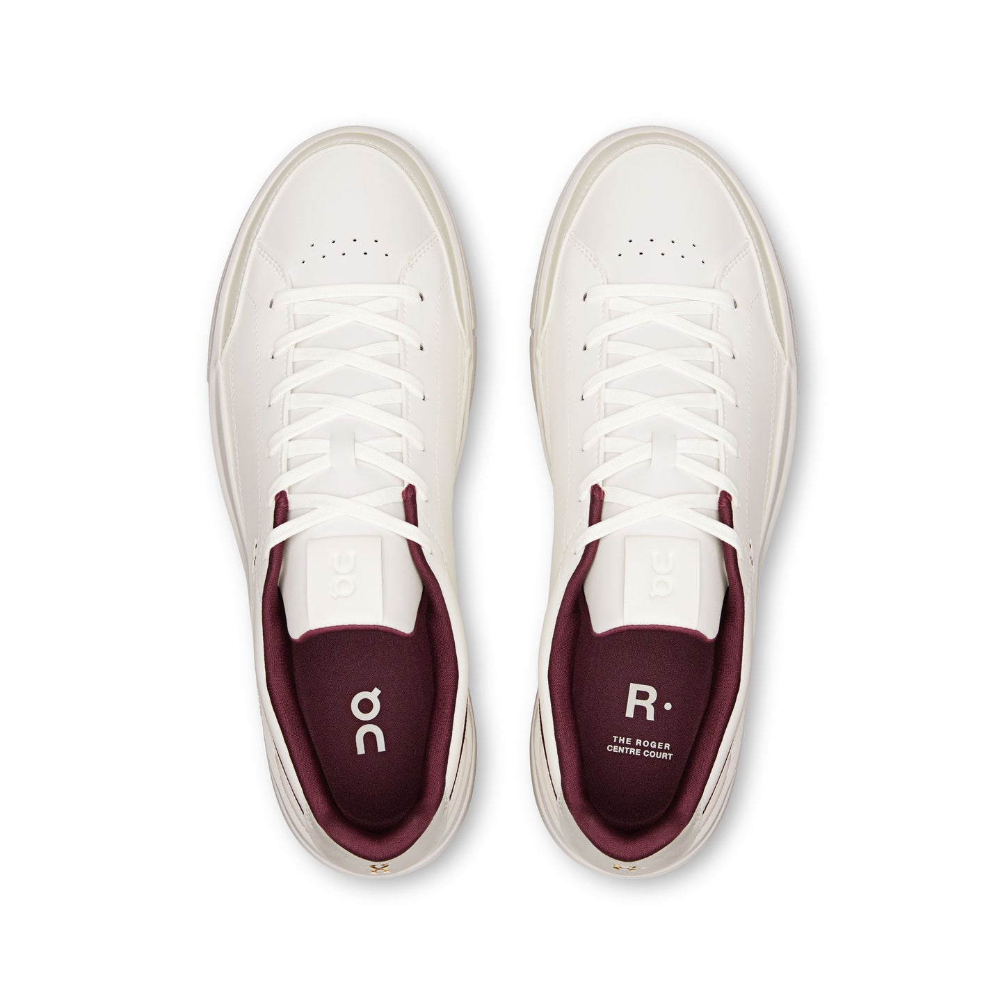 Men's THE ROGER Centre Court Ivory | Maroon - US 6698