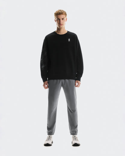 Men's Club Crew Graphic Black | Olive - US 4771