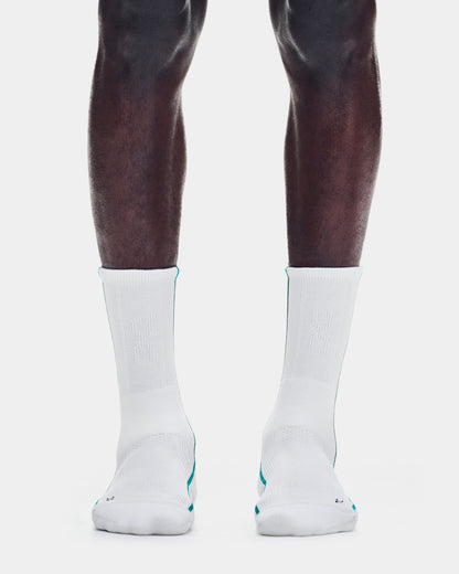 Court Sock High White | Neem - US 7412
