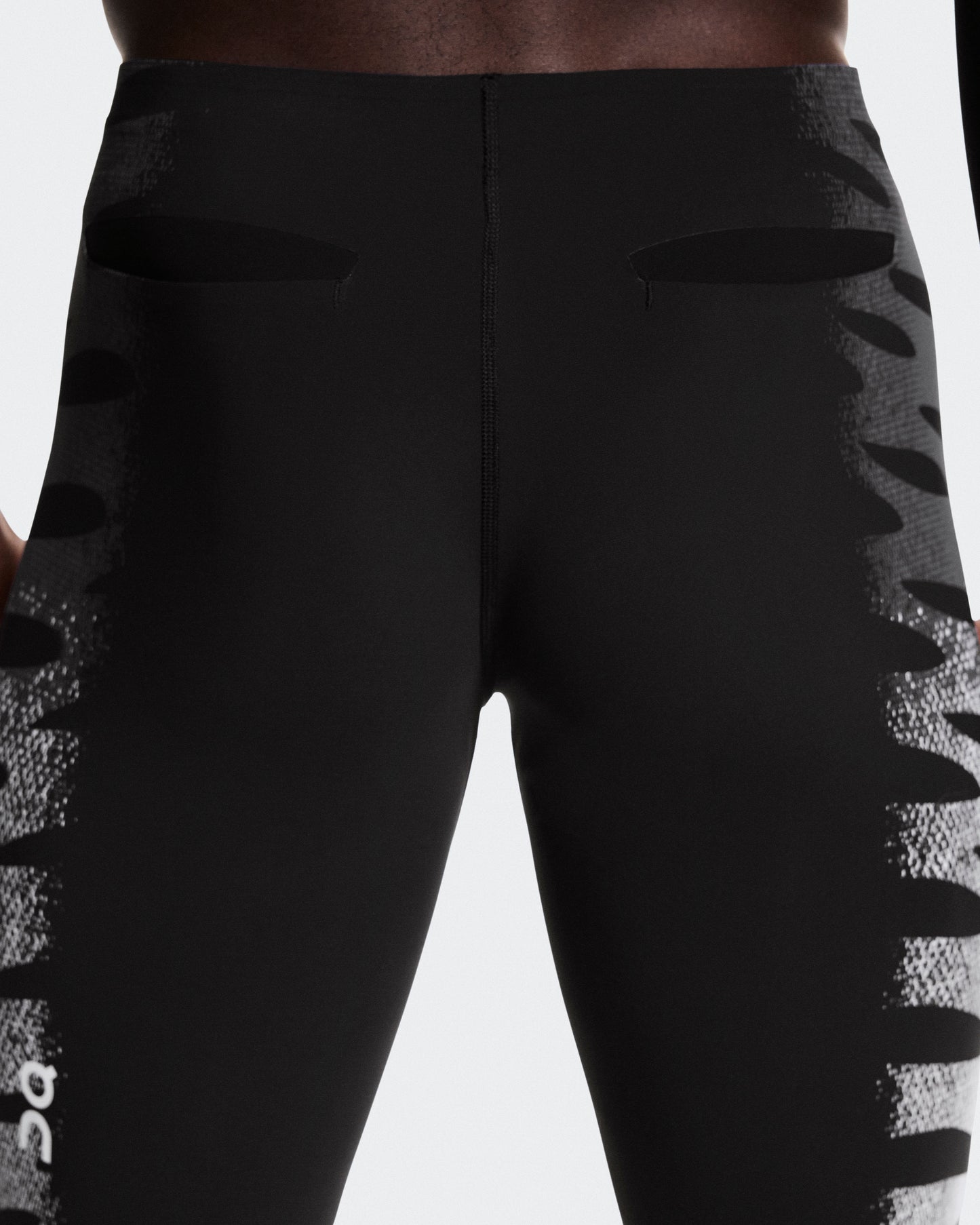 Men's Zero Half Tights Iron | White - US 6990