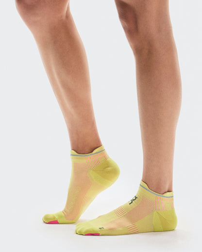 Elite Run Sock Low Limelight | Pink - US 7071