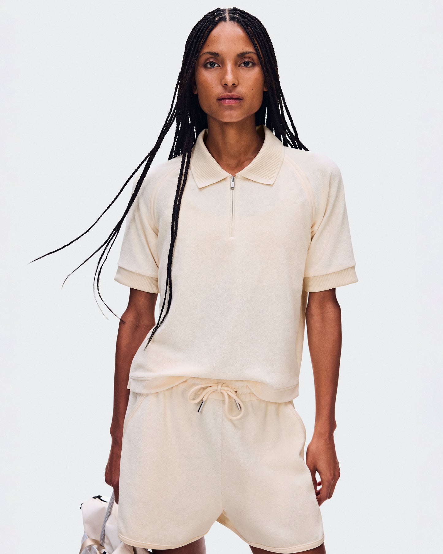 Women's Courtside Polo Terry Chantilly - US 9418