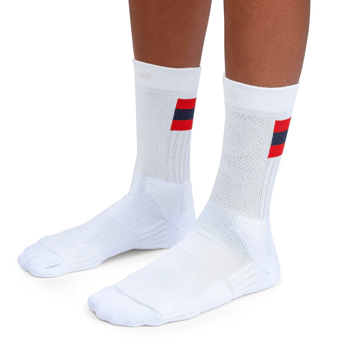 Women's Tennis Sock White | Red - US 3077