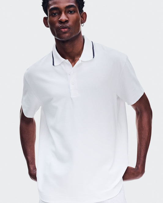 Men's Courtside Polo All White - US 6972