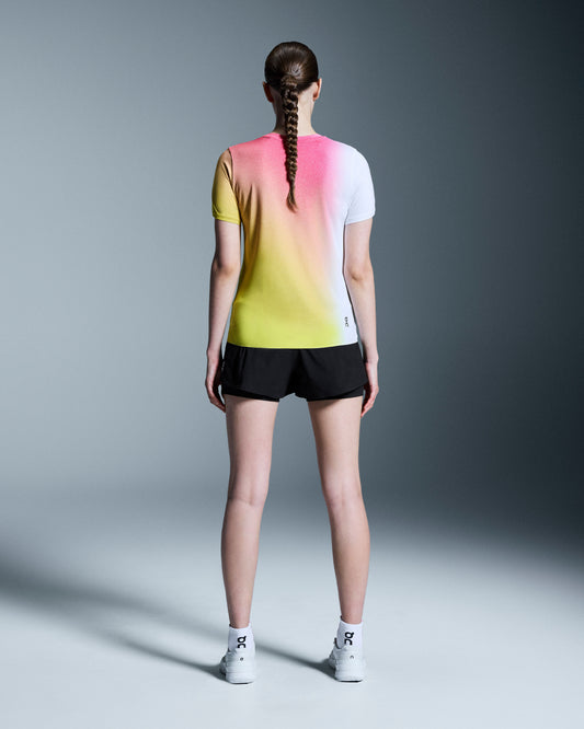 Women's Court-T White | Lime - US 6011