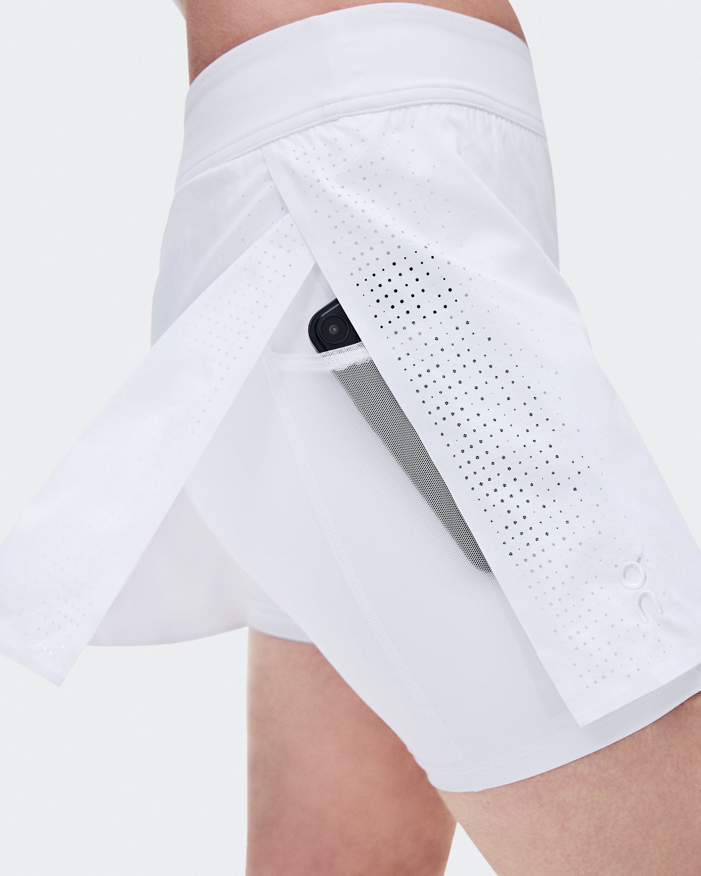 Women's Court Skirt Split LDN White - US 9528