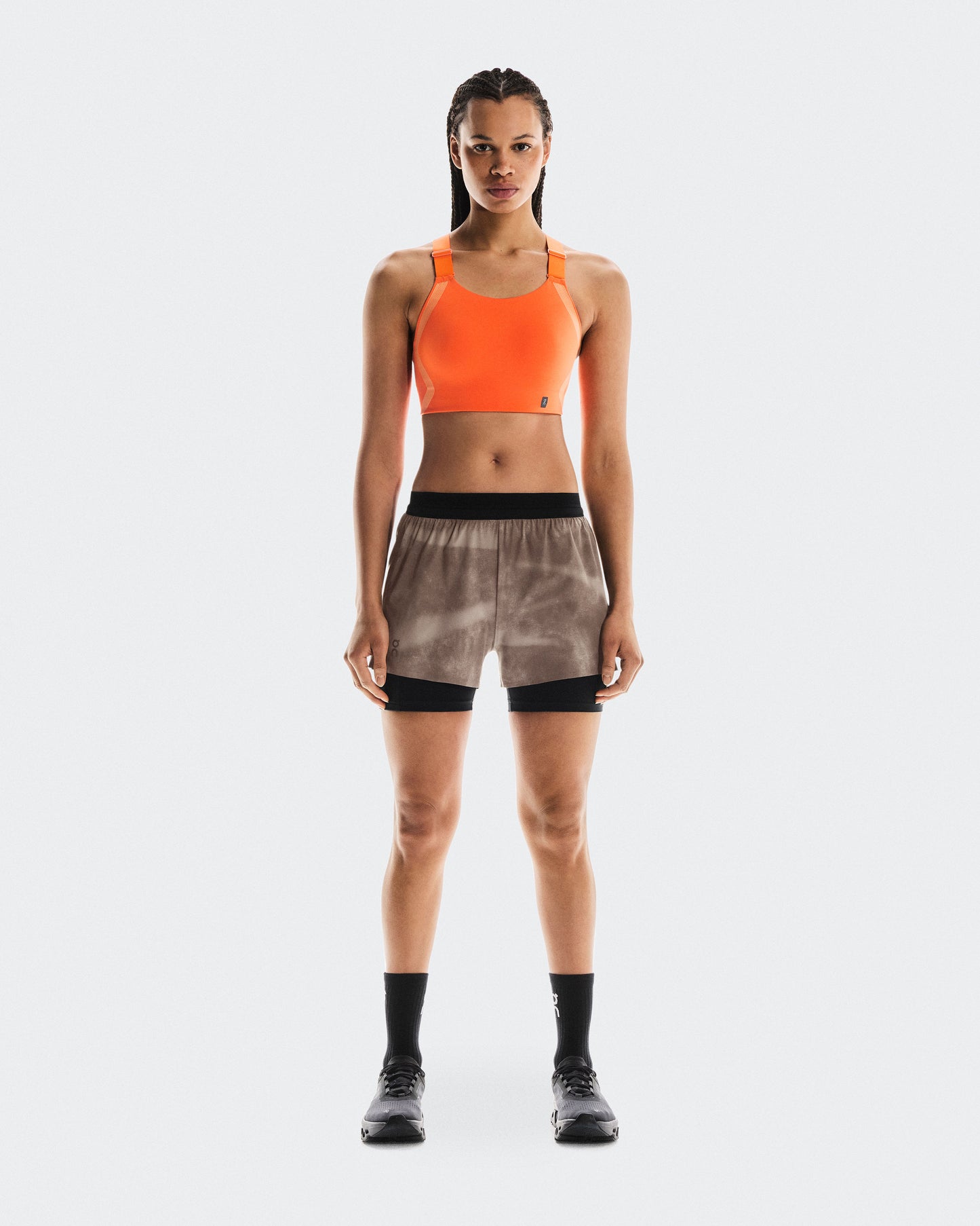 Women's 3" Performance Shorts AOP Cinder | Black - US 7667