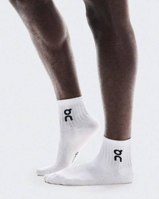 Logo Sock Mid 3P White - US 0691