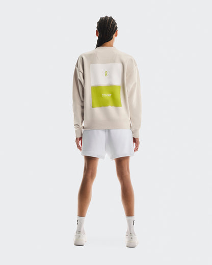 Women's Club Crew Graphic Silver - US 4836