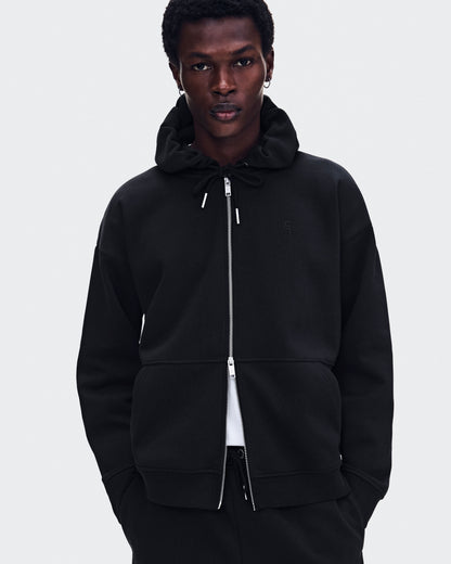 Men's Club Collective Full Zip Hoodie Black - US 7212