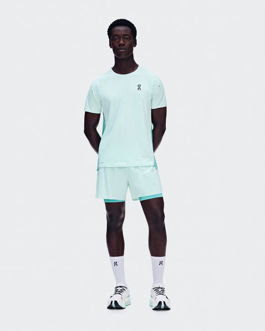 Men's 3" Performance 2/1 Shorts Flurry | Aquamarine - US 9688