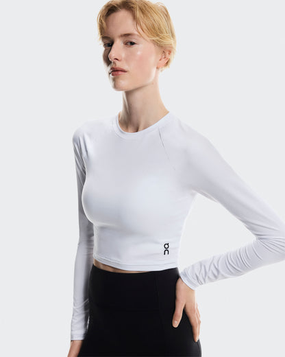 Women's Studio Long-T Crop White - US 7313