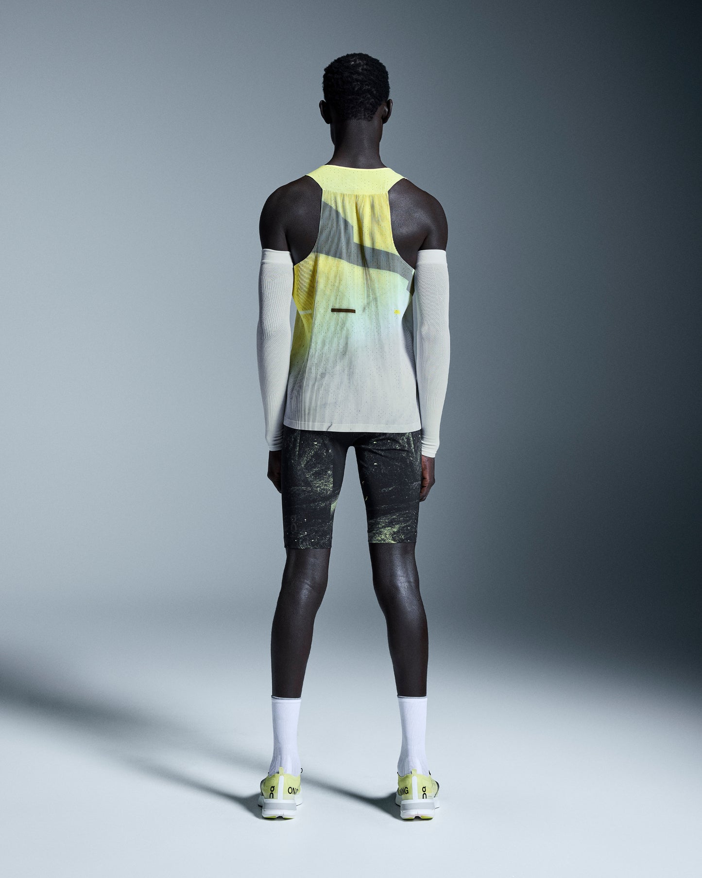 Men's Race Singlet Limelight | Glacier - US 7862