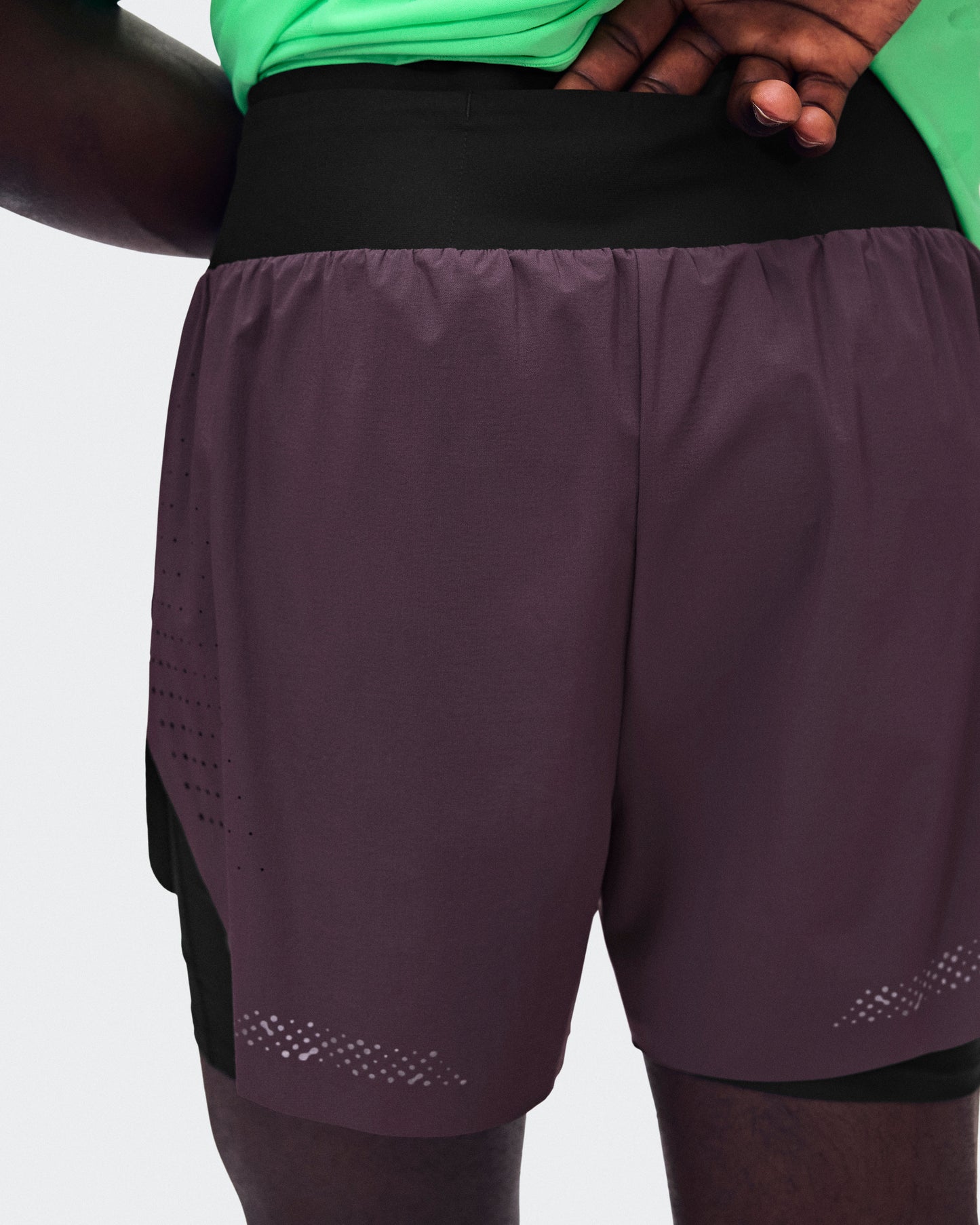 Men's Zero 2-in-1 Shorts Urchin | Black - US 2245
