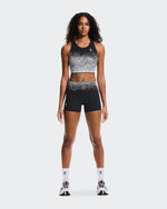 Women's Zero Crop White | Black - US 5875