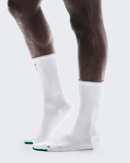 Elite Run Sock High White | Ivory - US 9530