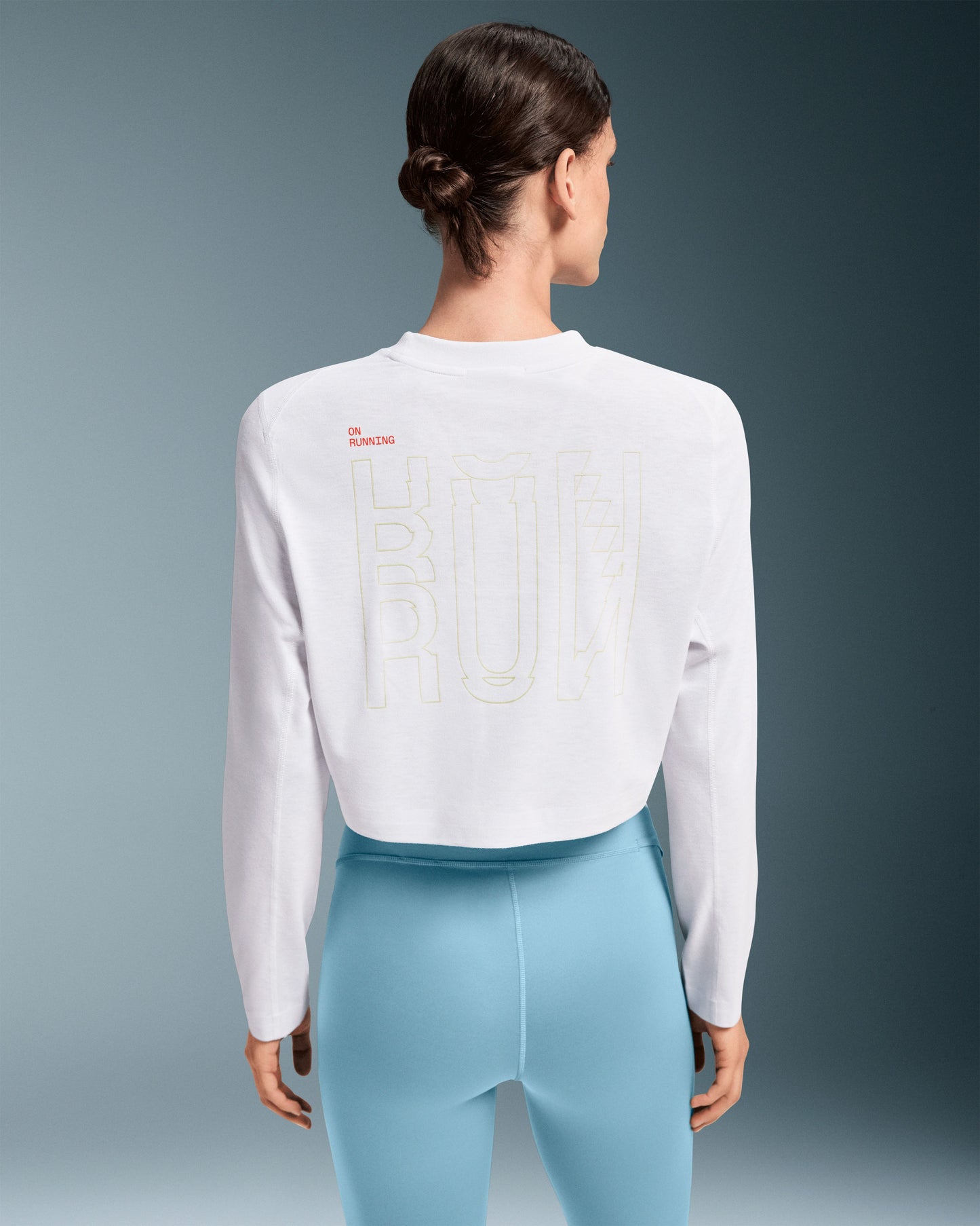 Women's Active Long-T Crop Graphic White - US 9400