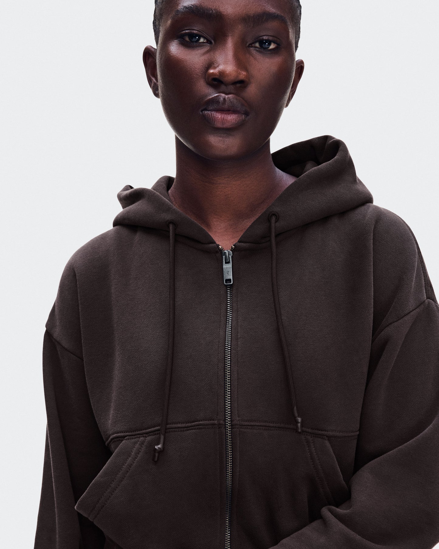 Women's Club Collective Full Zip Hoodie FKA Espresso - US 5328