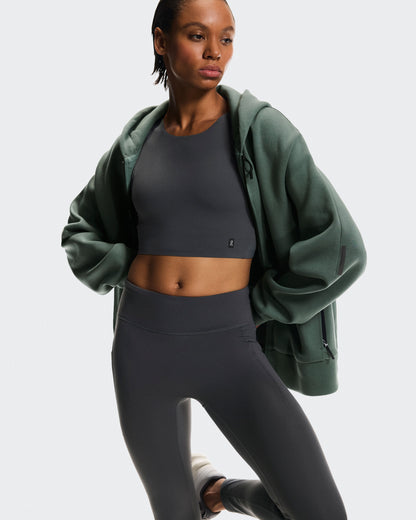 Women's Focus Tech Zip Hoodie Olive - US 3230