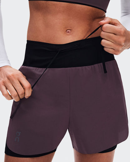 Women's Zero 2-in-1 Shorts Urchin | Black - US 7112