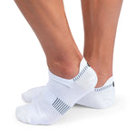 Men's Ultralight Low Sock White | Black - US 8491
