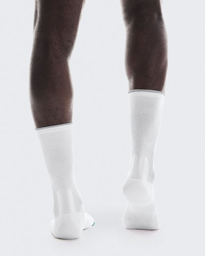 Elite Run Sock High White | Ivory - US 9530