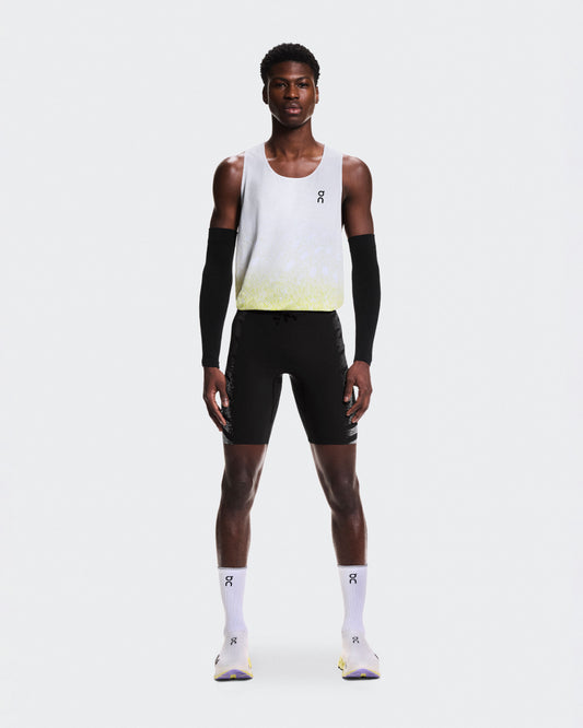 Men's Zero Half Tights Iron | White - US 6990