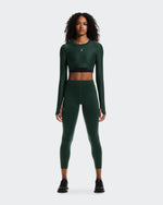 Women's Train Long Sleeve Crop Obsidian - US 3701