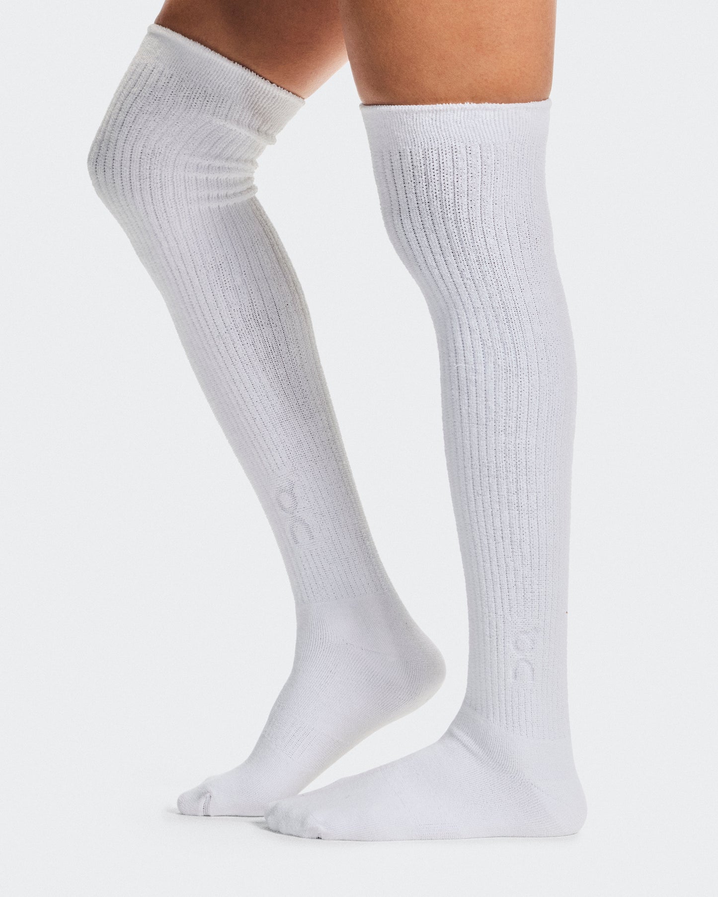 Terry Sock Knee High White - US 2917