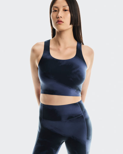 Women's Studio Open Back Crop Acai | Navy - US 2485
