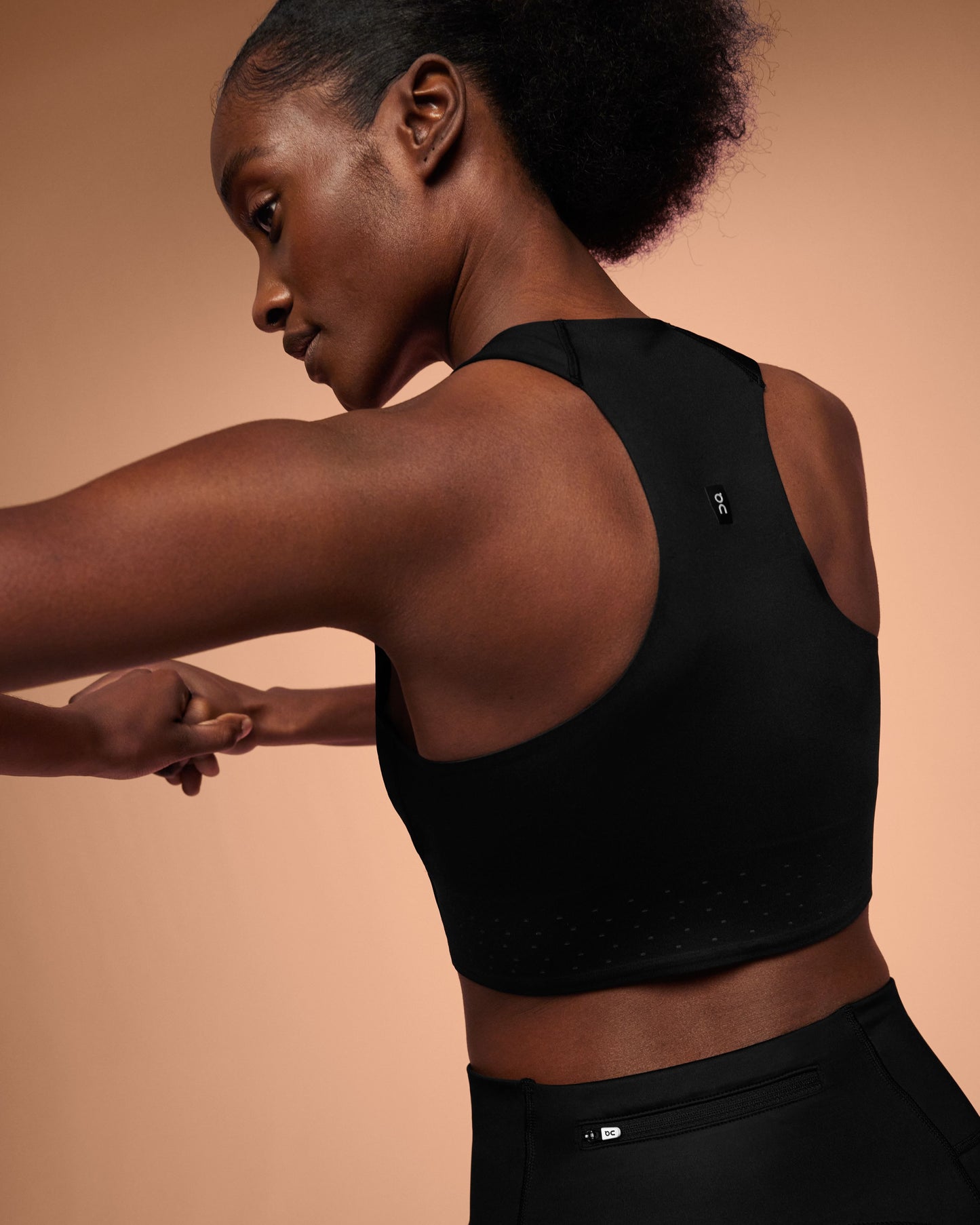 Women's Race Crop Black | Eclipse - US 4691